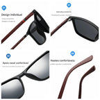 Óculos de Sol TR90 Flexível • Tecnologia Suíça Ultra Leve (Unissex)