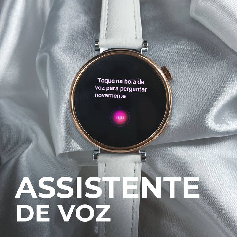 Tela AMOLED, Duas Pulseiras Elegantes Modelo Feminino