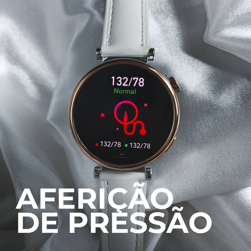 Tela AMOLED, Duas Pulseiras Elegantes Modelo Feminino