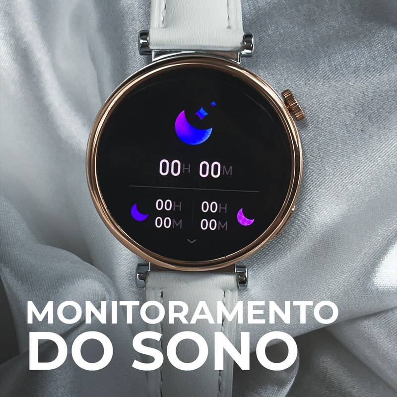 Tela AMOLED, Duas Pulseiras Elegantes Modelo Feminino