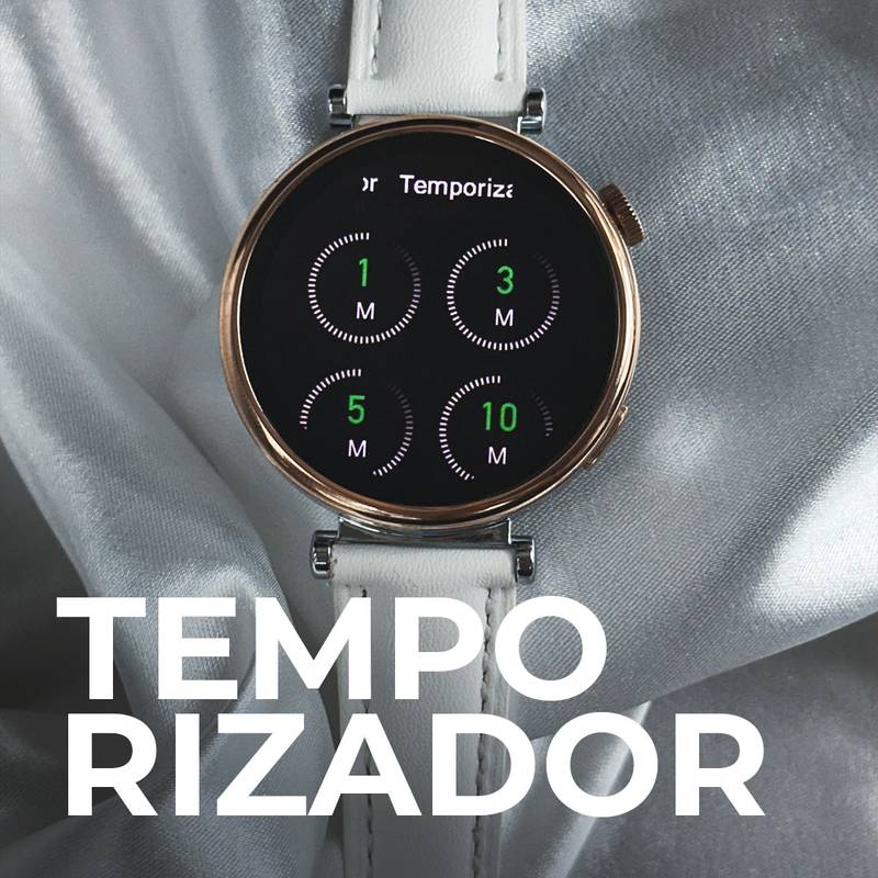 Tela AMOLED, Duas Pulseiras Elegantes Modelo Feminino