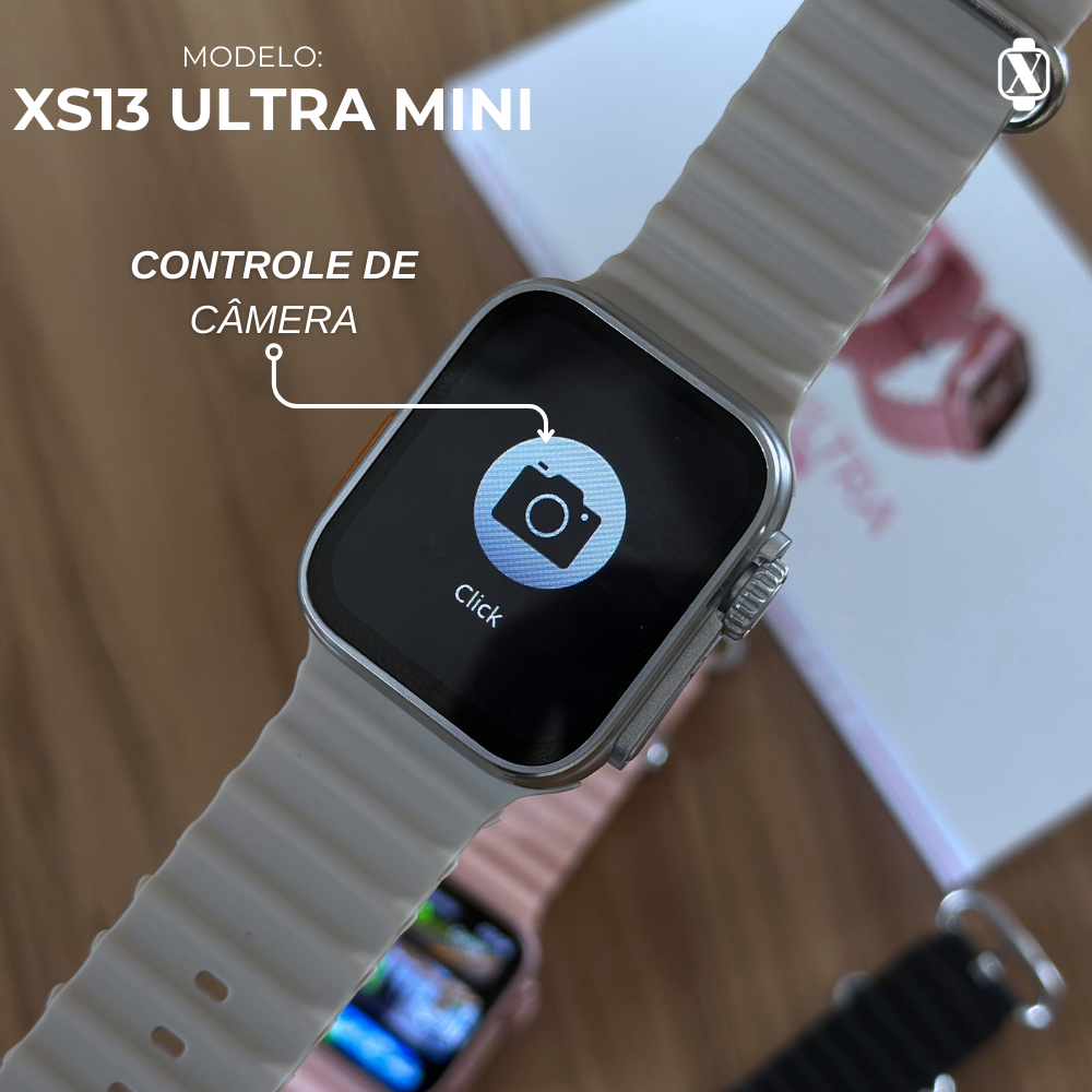 XS13 UltraMini 44mm - Smartwatch 2ª Geração, Compacto e Eficiente