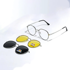 Óculos MagVision 3 em 1™ - Armação com Clip Magnético (Aceita lentes de Grau)