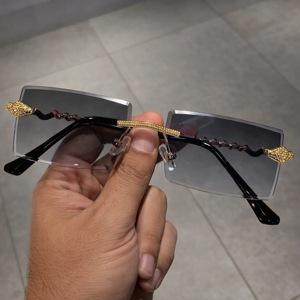 Viper Legacy – A Expressão do Luxo Vintage em Óculos Rimless Retangular