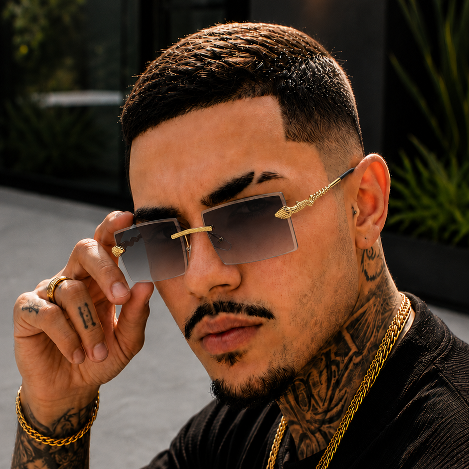 Viper Legacy – A Expressão do Luxo Vintage em Óculos Rimless Retangular