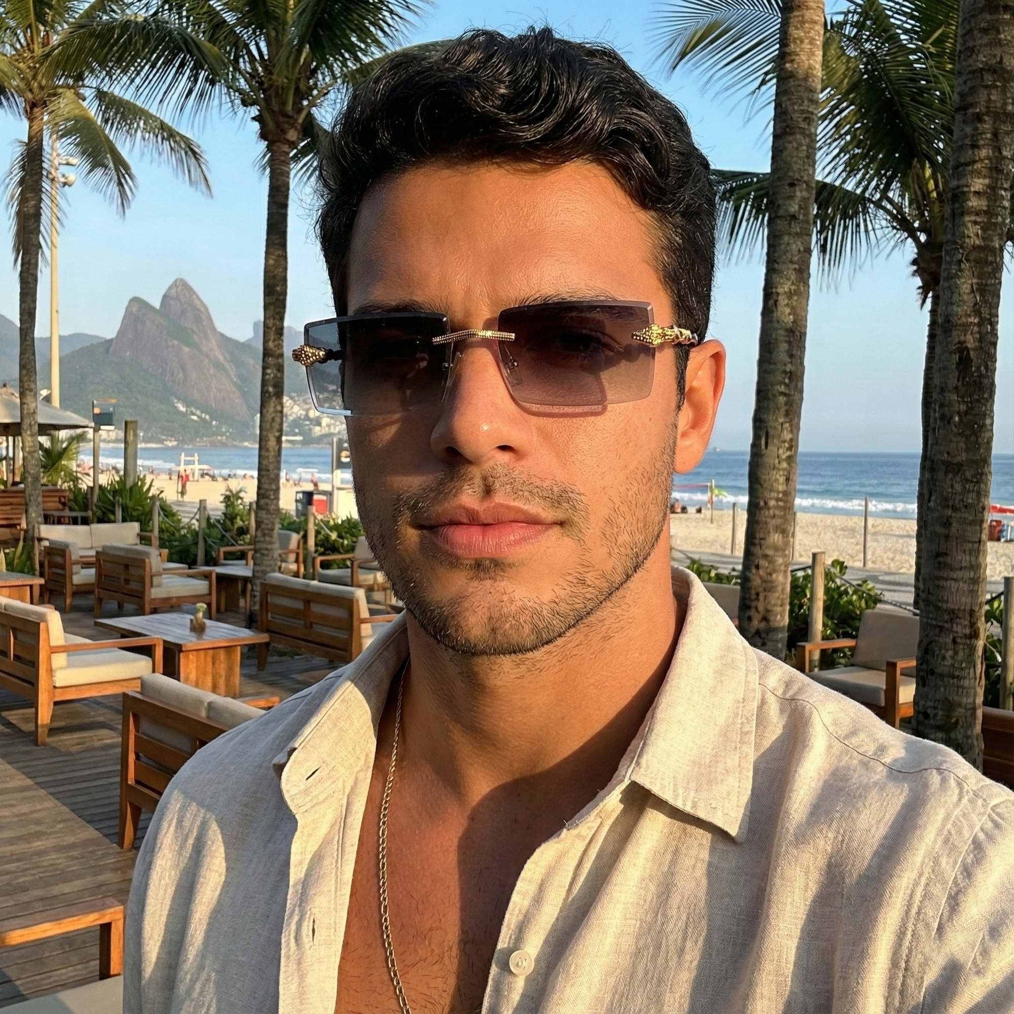 Viper Legacy – A Expressão do Luxo Vintage em Óculos Rimless Retangular