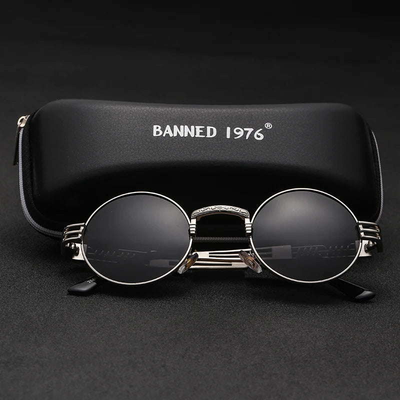 Óculos Vintage 90s GCV • Retangular em Aço Inox (Estilo Retrô)