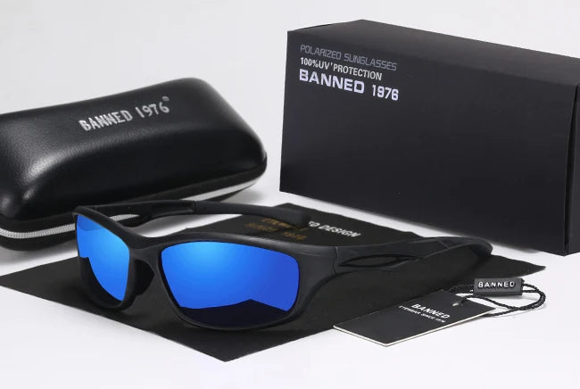 Óculos Sport Luxury Banned• Design em Fibra de Carbono (Aço Inoxidável)