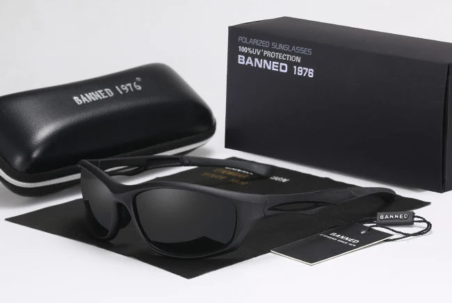 Óculos Sport Luxury Banned• Design em Fibra de Carbono (Aço Inoxidável)