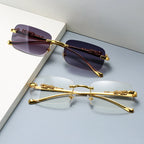 Jaguar Signature Evo – Óculos Rimless de Luxo Unissex com Proteção UV400