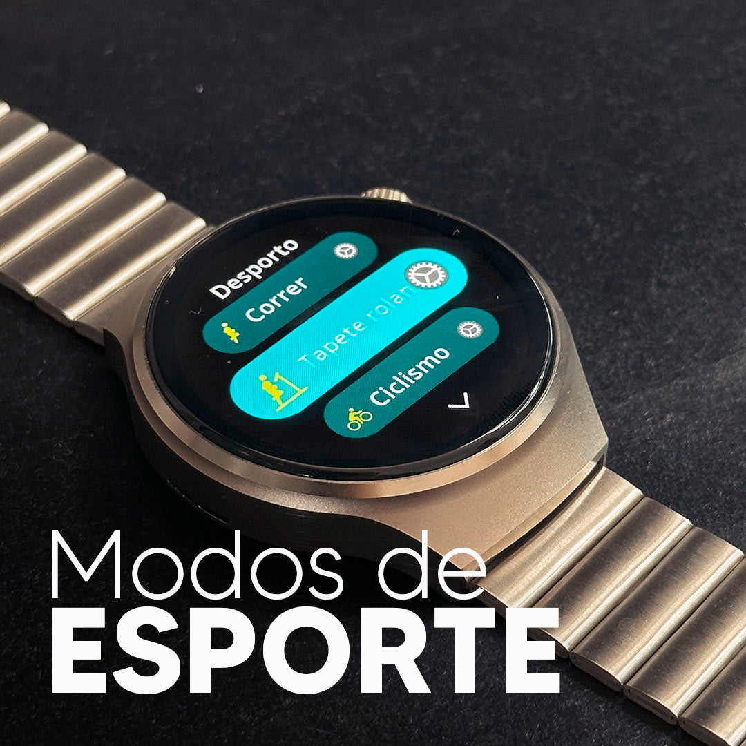 Design Redondo, Tela Nível AMOLED com 3 Pulseiras