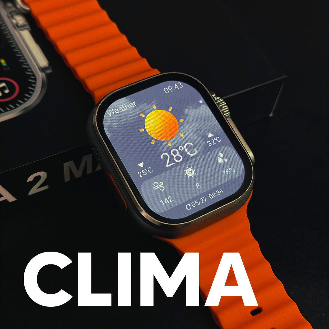 Ultra 2 Max - Smartwatch com Tela AMOLED, Função 2 Gestos e CPU Dual Core