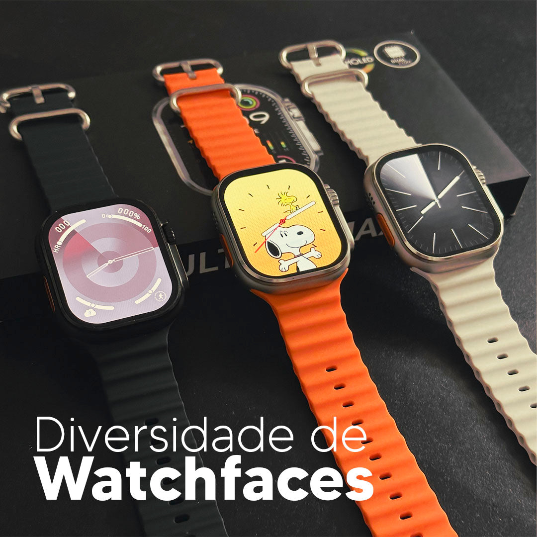 Ultra 2 Max - Smartwatch com Tela AMOLED, Função 2 Gestos e CPU Dual Core