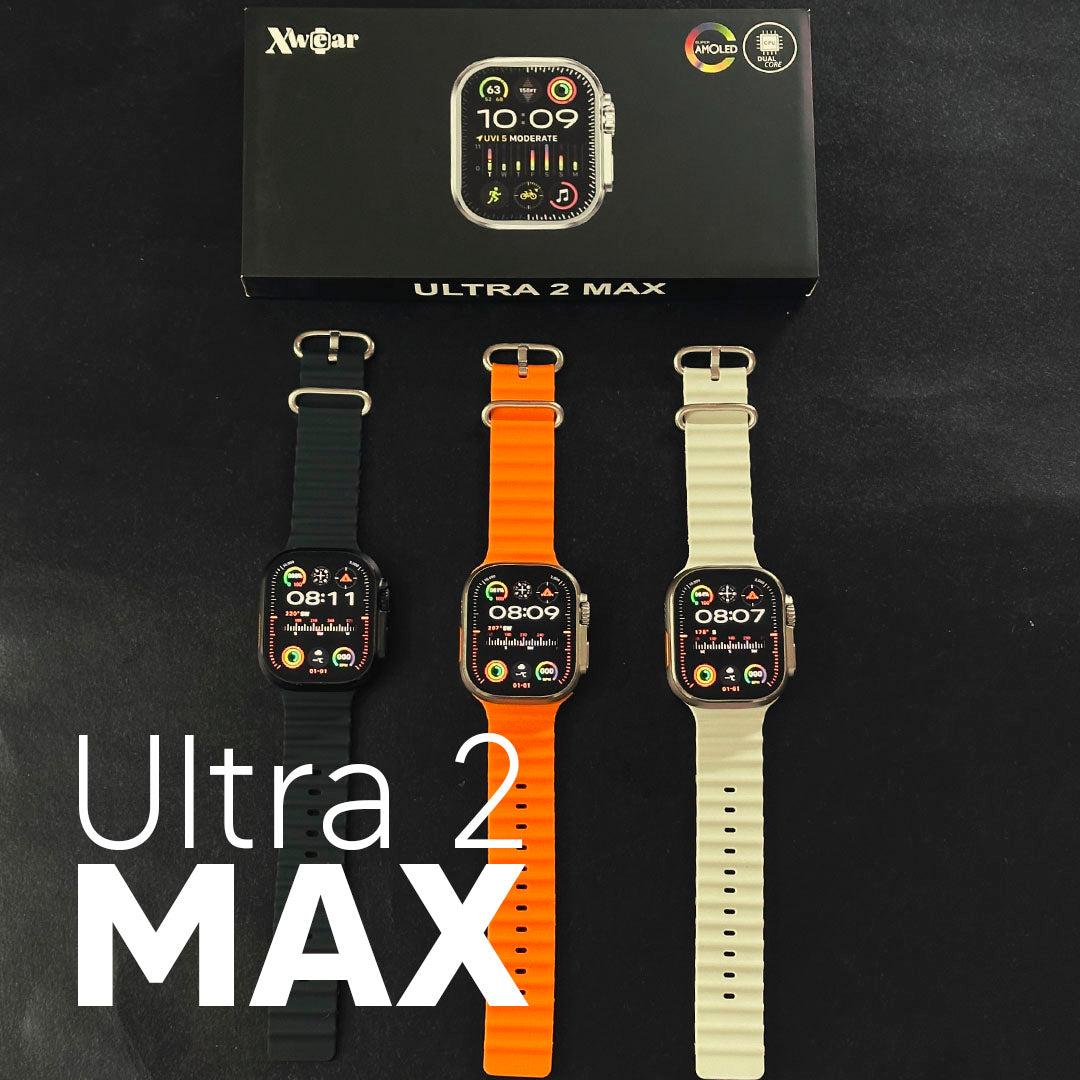 Ultra 2 Max - Smartwatch com Tela AMOLED, Função 2 Gestos e CPU Dual Core