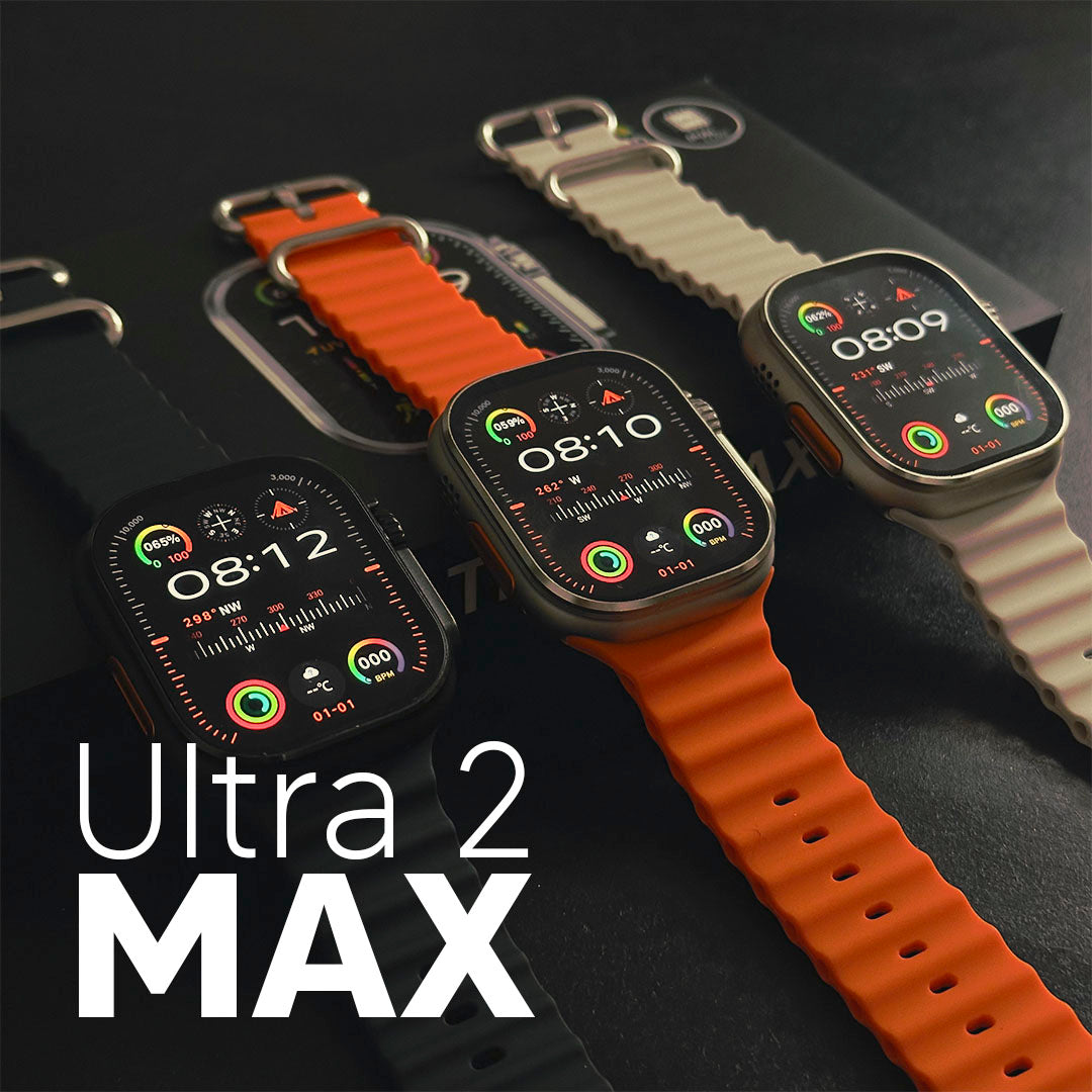 Ultra 2 Max - Smartwatch com Tela AMOLED, Função 2 Gestos e CPU Dual Core