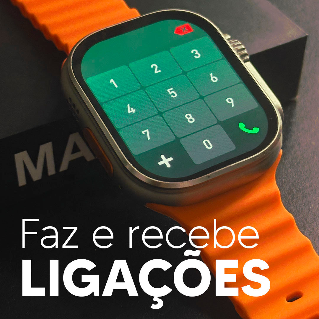 Ultra 2 Max - Smartwatch com Tela AMOLED, Função 2 Gestos e CPU Dual Core