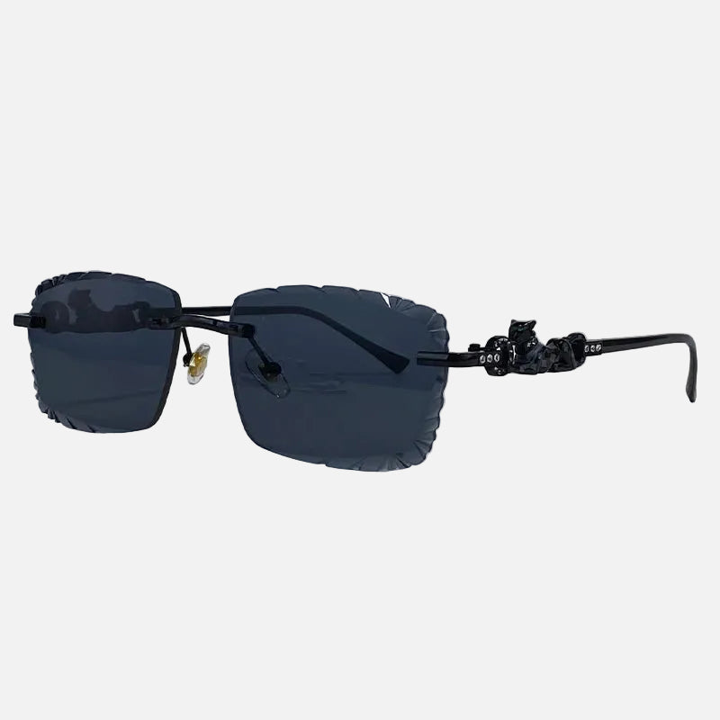 Óculos de Sol Rimless Masculino Leopard 2026