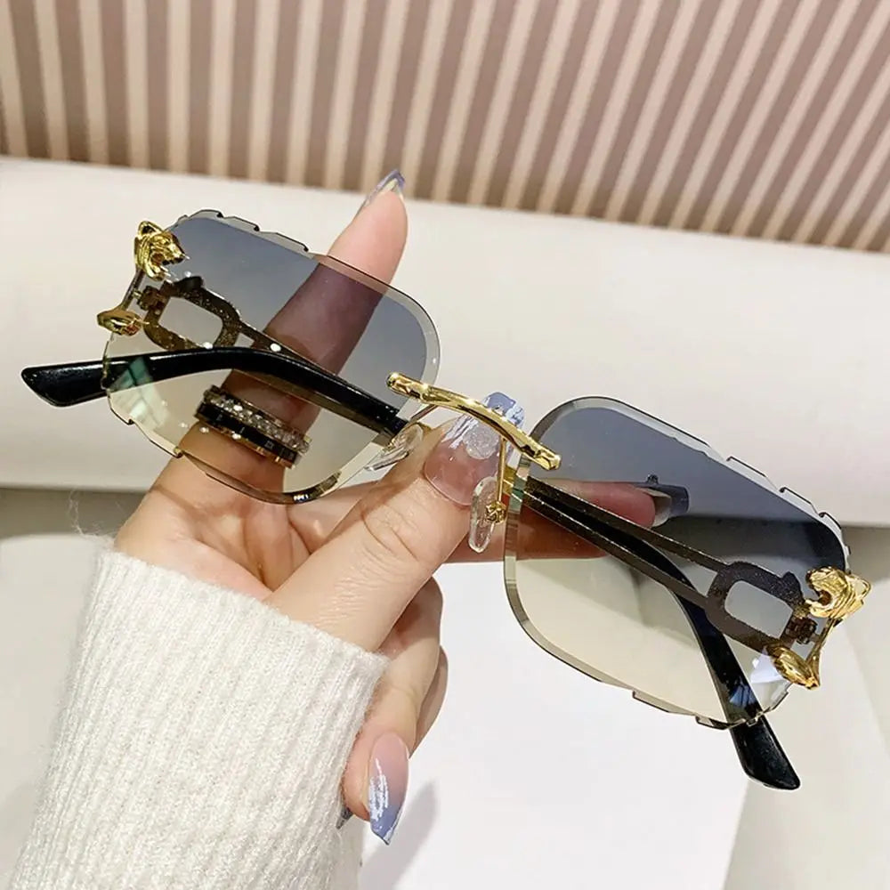 Óculos de Sol Jaguar Primal: Design Rimless Y2K