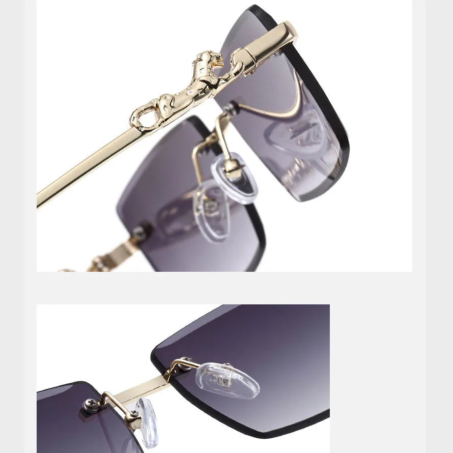 JAGUAR SOVEREIGN — Óculos de Sol Rimless de Luxo UV400