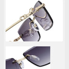 JAGUAR SOVEREIGN — Óculos de Sol Rimless de Luxo UV400
