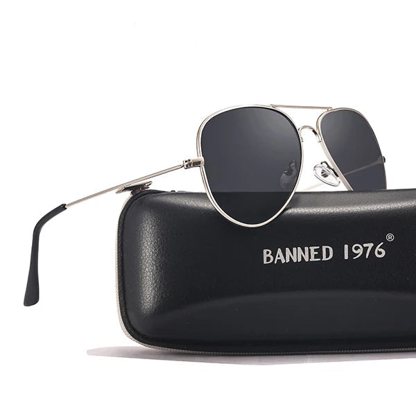 Óculos de Sol Square Pilot • Edição 1976 em Aço Inoxidável