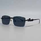 Óculos de Sol Rimless Masculino Leopard 2026