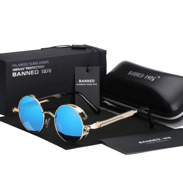 Banned™ Óculos de Sol Retro com Lentes Polarizadas UV400