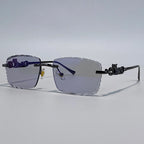 Óculos de Sol Rimless Masculino Leopard 2026