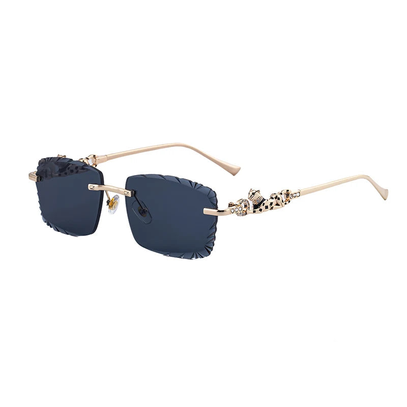 Óculos de Sol Rimless Jaguar Noir Leopard Edition™