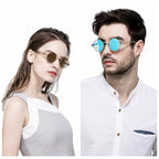 Óculos Vintage 90s GCV • Retangular em Aço Inox (Estilo Retrô)