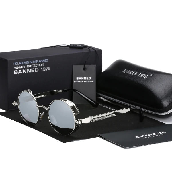 Banned™ Óculos de Sol Retro com Lentes Polarizadas UV400