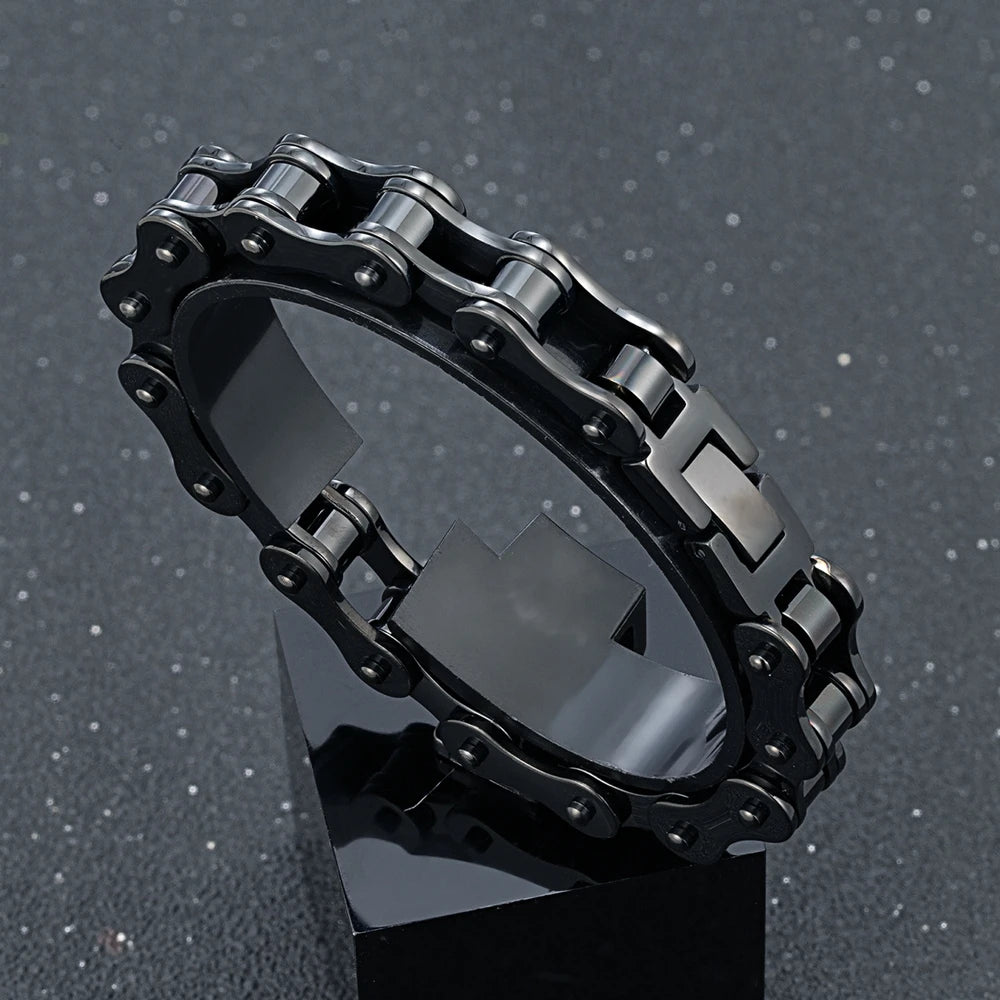 Bracelete GS MotorChain™ – Estilo Exclusivo, Série Limitada