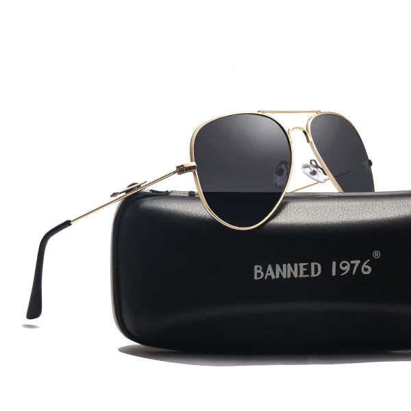 Óculos de Sol Square Pilot • Edição 1976 em Aço Inoxidável