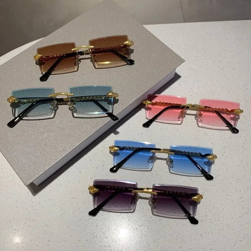Viper Legacy – A Expressão do Luxo Vintage em Óculos Rimless Retangular