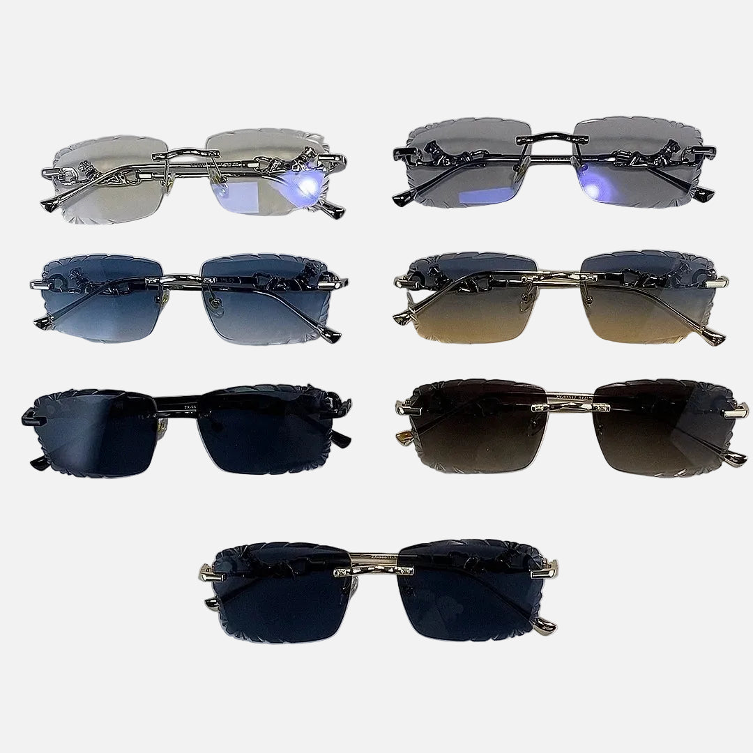Óculos de Sol Rimless Masculino Leopard 2026