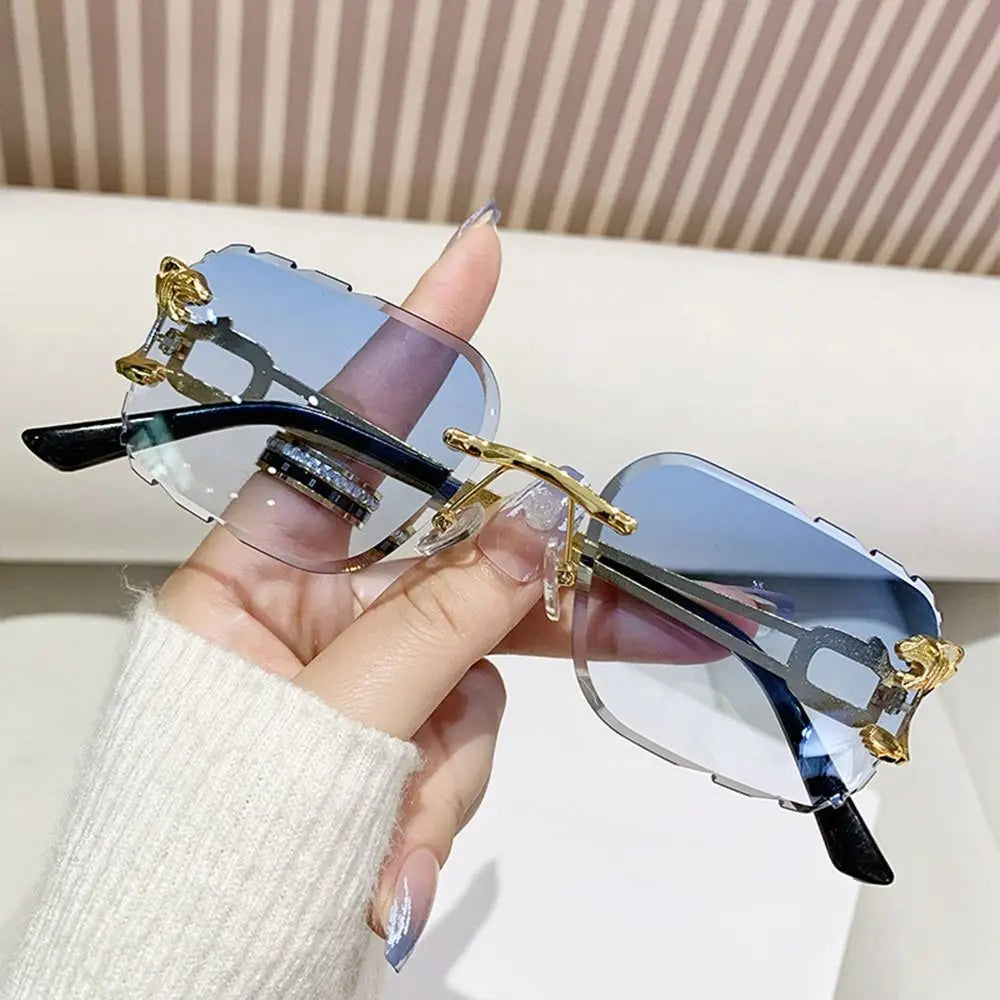 Óculos de Sol Jaguar Primal: Design Rimless Y2K