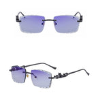 Óculos de Sol Rimless Jaguar Noir Leopard Edition™
