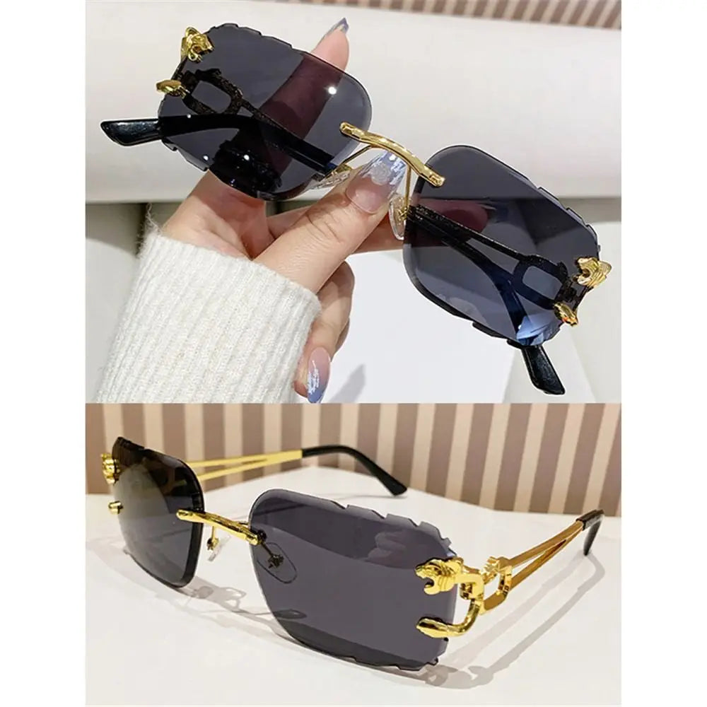 Óculos de Sol Jaguar Primal: Design Rimless Y2K