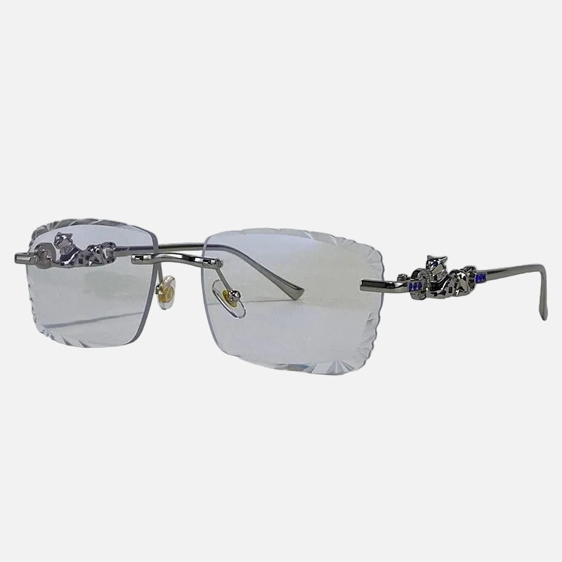 Óculos de Sol Rimless Masculino Leopard 2026