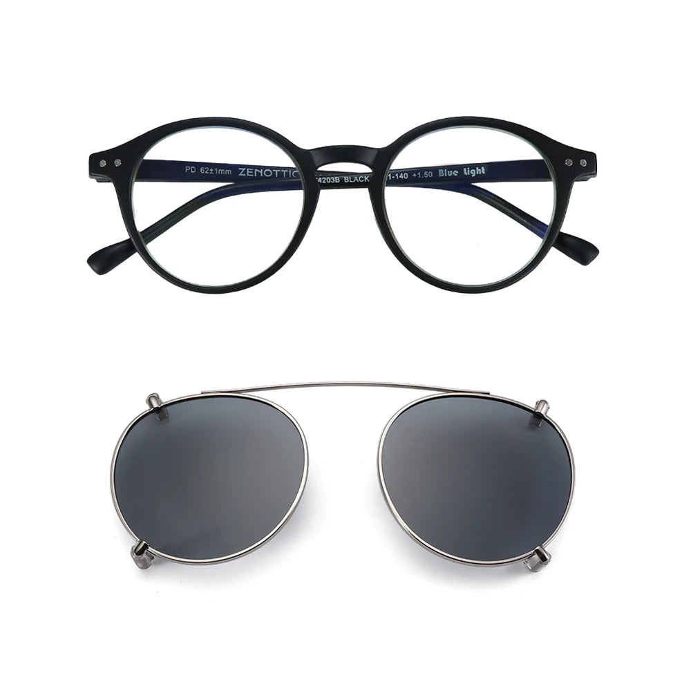 Óculos de Sol Clip-on Zenottic 2 em 1 • Anti-Blue Light e Polarizado