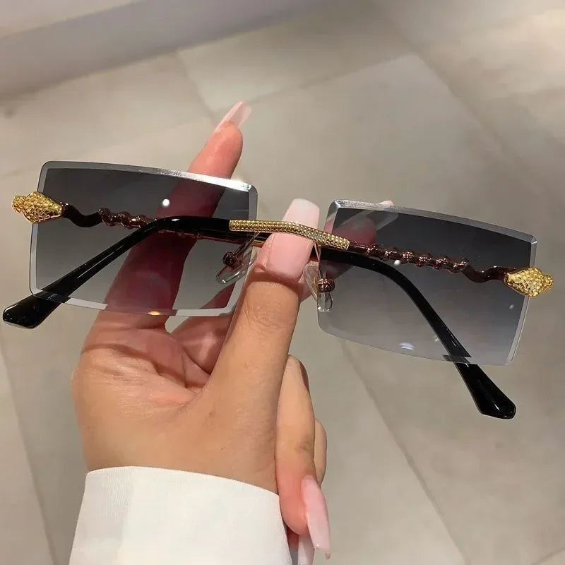 Viper Legacy – A Expressão do Luxo Vintage em Óculos Rimless Retangular