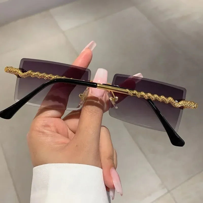 Viper Legacy – A Expressão do Luxo Vintage em Óculos Rimless Retangular