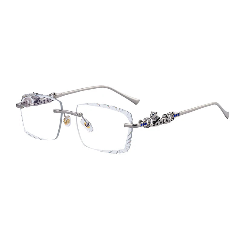 Óculos de Sol Rimless Jaguar Noir Leopard Edition™
