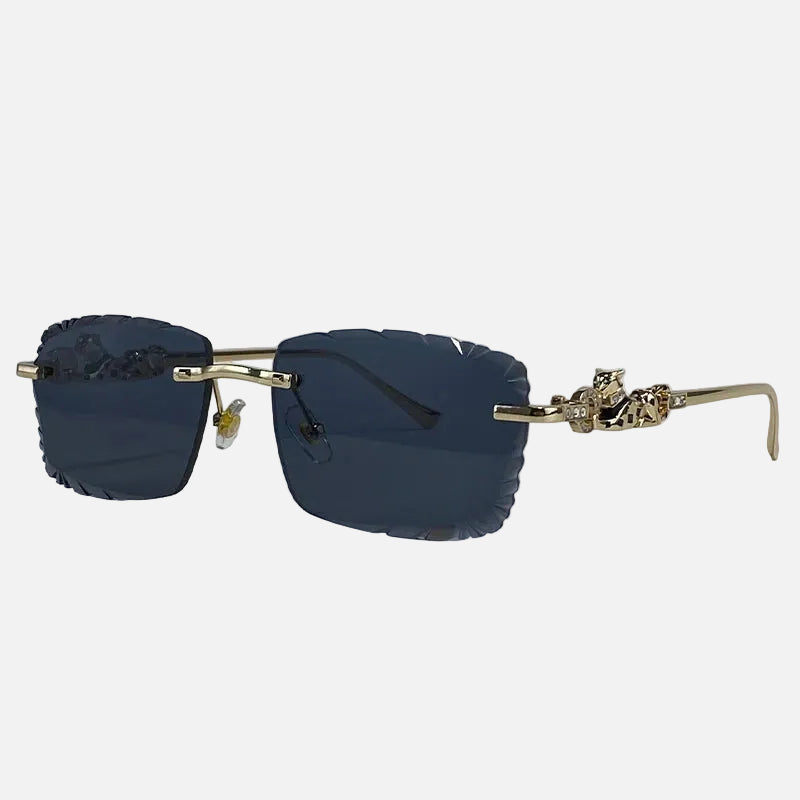 Óculos de Sol Rimless Masculino Leopard 2026
