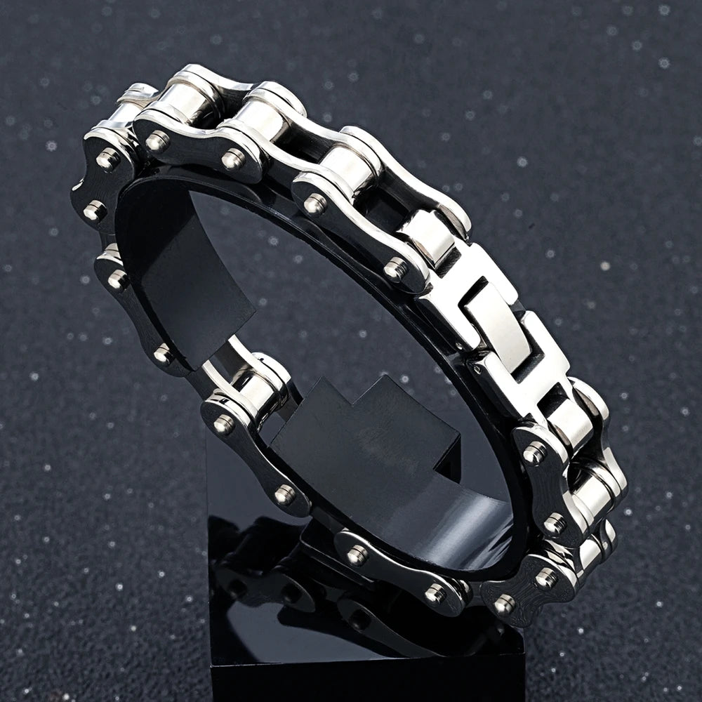 Bracelete GS MotorChain™ – Estilo Exclusivo, Série Limitada