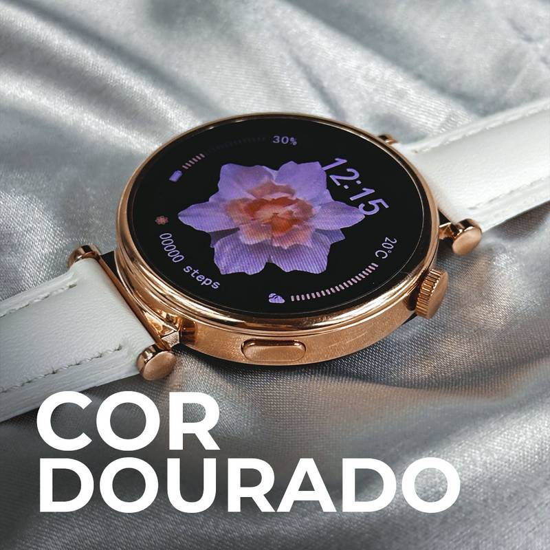 Tela AMOLED, Duas Pulseiras Elegantes Modelo Feminino