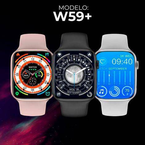 Smartwatch W59+ | Tela AMOLED 47mm, Função 2 Gestos