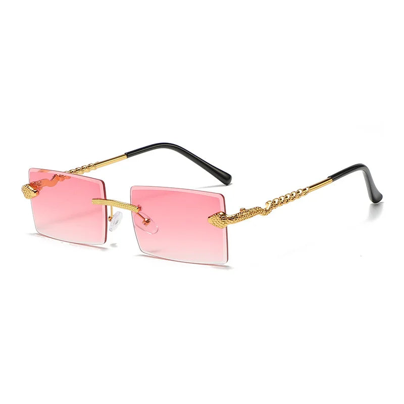 Viper Legacy – A Expressão do Luxo Vintage em Óculos Rimless Retangular