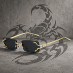 SCORPION Signature Y2K - Óculos de Sol Rimless Quadrado UV400